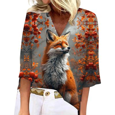 BIVENANT 3/4 Sleeve T Shirts for Women Womens Tops 3/4 Sleeve Petite Boho Tops for Women 2024 3/4 Length Sleeve Womens Tops Plus Size Summer Plus Size Animal Print Blouses for Women