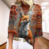 BIVENANT 3/4 Sleeve T Shirts for Women Womens Tops 3/4 Sleeve Petite Boho Tops for Women 2024 3/4 Length Sleeve Womens Tops Plus Size Summer Plus Size Animal Print Blouses for Women view 2