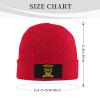 1944 80th Birthday Gifts for Women Men, Vintage 1944 Limited Edition Beanie Mrs Mr EST Knit Hat Warm Ski Winter Hat Red view 3