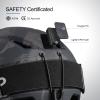 Odoland Snowboard Helmet, Ski Helmet with Ski Goggles for Adults, Durable PC Shell & EPS Foam, Safety Snow Helmets Goggles for Men Women Youth, Rock Black, M view 2