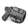 WARRIORLAND IWB Hybrid Kydex&Nylon Gun Holster for Glock 17/21/ 22/34 Gen 3 4 5 & Glock 31 Gen 3 4 & MOS, Optics Cut Pistol Holster, Concealed Carry Holster for Men/Women, Right Hand view 1