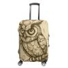 Travel Luggage Cover Suitcase Cover Suitcase Protector Pencil Drawing Owl Luggage Covers Washable Baggage Cover Elastic Anti-Scratch Suitcase Case Protector for Adult Personalized Suitcase Covers view 1
