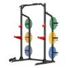 JOMEED Squat Rack Power Cage Multi-Functional Power Rack with Weight Plate Holders, Pull-Up Bars, J-Hooks, Spotter Arms and Olympic Bar Storage 1000LBS Capacity Black view 1