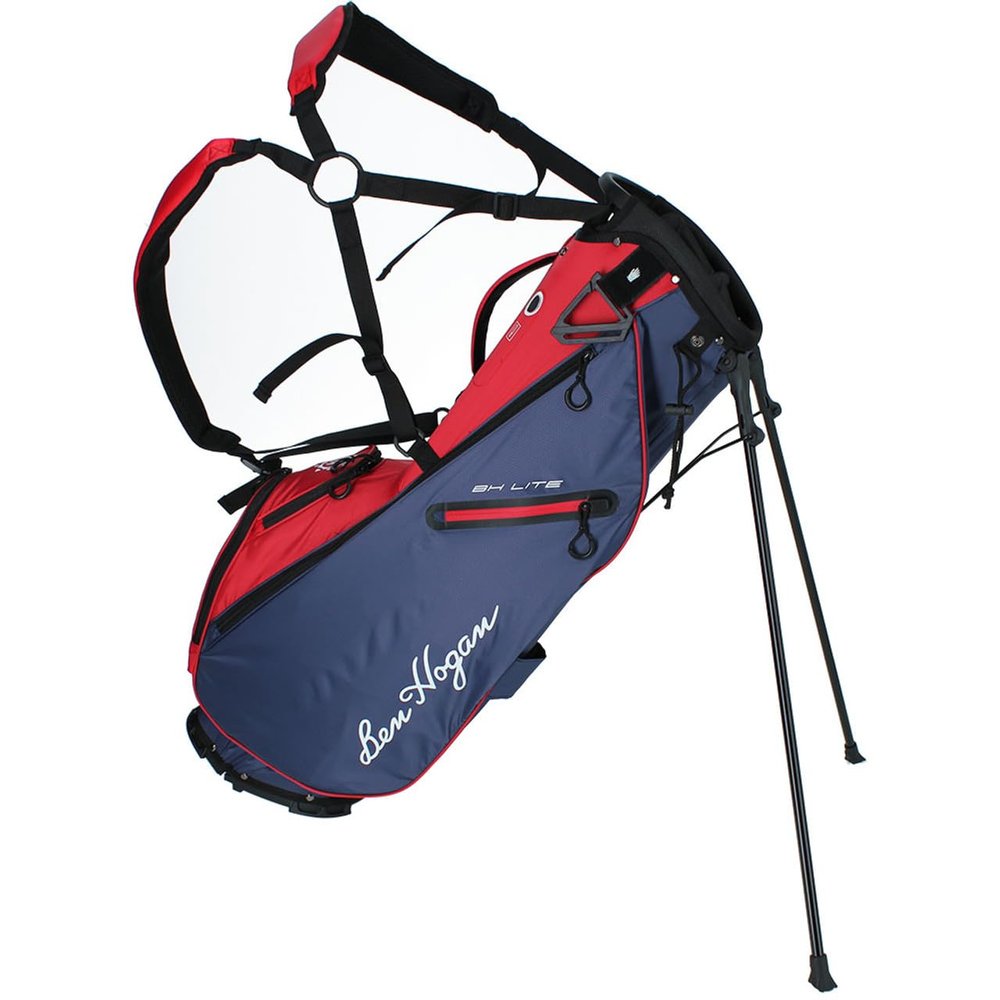 Ben Hogan BH-Lite Lightweight Stand Bag, Blue/Red
