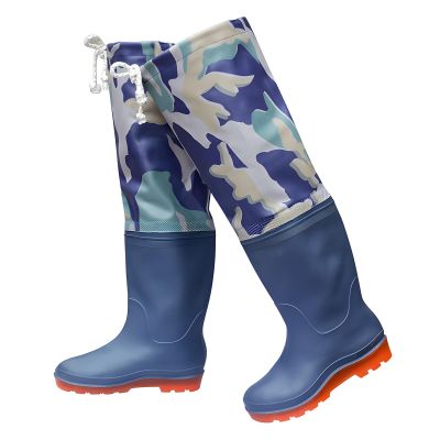 YXLYFDLY Hip Waders Sturdy PVC Hip Boots, Waterproof Camo Mens Hip Waders Fit Foot Shape, for Hunting Marshes Fishing(6)