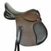 TZ INTERNATIONAL Leather English Saddle All Purpose English Close Contact Jumping Horse Riding Trail Show Horse Saddle (Brown & Black,19 Inch) view 1