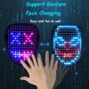 JDBMAOYE Led Mask, Lighted Up Mask with Gesture Sensing,Led Mask Costume for Halloween Costume,Masquerade,Cosplay Party view 2