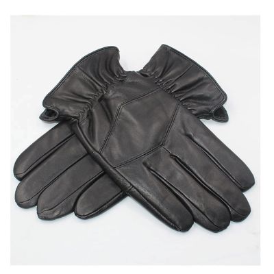 BKEKM Gloves Men's Leather Warm Gloves Fleece Winter Gloves Windproof Lined Thick Driving Gloves Comfortable Cold Weather Gloves Comfortable
