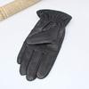 BKEKM Gloves Men's Leather Warm Gloves Fleece Winter Gloves Windproof Lined Thick Driving Gloves Comfortable Cold Weather Gloves Comfortable view 3