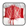 Tgirls Women Corset Belt Lace-up Waist Corset Belts Sexy Cinch Elastic Wide Belt for Dress Costume Waspie Waistband (Red, Fits waist size:30''-35'') view 1