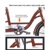 JIYIAN Black,16 inch, Adult Pedal Tricycle,Cruiser Trike 3 Wheel Bikes Cargo Basket and Comfortable Seat for Seniors, Women, Men/Children for Shopping Picnic Outdoor Sports view 3