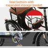 JIYIAN Black,16 inch, Adult Pedal Tricycle,Cruiser Trike 3 Wheel Bikes Cargo Basket and Comfortable Seat for Seniors, Women, Men/Children for Shopping Picnic Outdoor Sports view 4