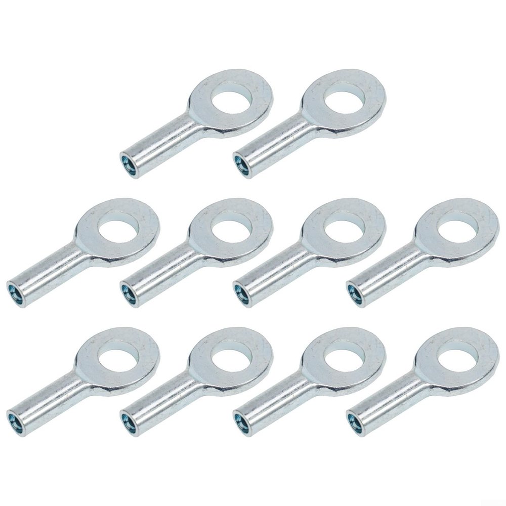 10 Pcs Gym Pulley Machine Cable Eyelet Terminal Interface Port, Gym Machine Accessories For 5Mm/6mm Cable Ball Stopper Interface Port Components For Various Equipment Cables(5mm)