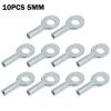 10 Pcs Gym Pulley Machine Cable Eyelet Terminal Interface Port, Gym Machine Accessories For 5Mm/6mm Cable Ball Stopper Interface Port Components For Various Equipment Cables(5mm) view 2