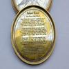 Vintage Brass Marine Compass with Robert Frost Ppoem on lid. Camping and Hiking Pocket Brass Compass view 4