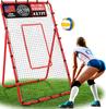 ZEALFEEL Volleyball Rebounder, 6-Angle Adjustable 4x7 FT Volleyball Rebound Net for Backyard with Steel Frame & High-Tension PE Netting, Volleyball Bounce Back Net Practice for Setting Spiking Bumping view 1