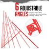 ZEALFEEL Volleyball Rebounder, 6-Angle Adjustable 4x7 FT Volleyball Rebound Net for Backyard with Steel Frame & High-Tension PE Netting, Volleyball Bounce Back Net Practice for Setting Spiking Bumping view 3