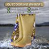 YXLYFDLY Hip Waders Yellow Camo Fishing Wader, Mens PVC Hip Waders Comfortable Flexibility, for Hunting Marshes(7.5) view 2