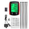 Cycling Bike Computer, Waterproof Odometer Digital LCD Display, Wired Bike Computer, Speed Odometer with Backlight, Cycling Bike Accessories(Red) view 1