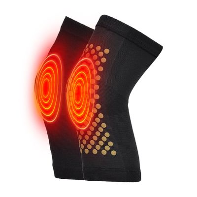 TUEQE Knee Warmers for Men Women, 1 Pair Wormwood Self Heating Knee Braces Warm Knee Pads Sleeves Knee Brace Support for Yoga, Running, Training, Cycling, Walking, Sleep