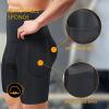 HUSILKY Men Butt Lifter Shapewear Padded Briefs Boxers High Waist Body Shaper Tummy Control 4 Detachable Pads(Black,XX-Large) view 2