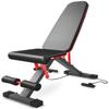 Multifunctional Weightlifting Bed Sit-ups Thickened Carbon Steel Dumbbell Bench Adjustable Thick Cushion Home Abdominal Fitness Equipment with Tension Rope view 1
