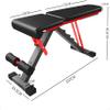 Multifunctional Weightlifting Bed Sit-ups Thickened Carbon Steel Dumbbell Bench Adjustable Thick Cushion Home Abdominal Fitness Equipment with Tension Rope view 2