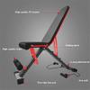 Multifunctional Weightlifting Bed Sit-ups Thickened Carbon Steel Dumbbell Bench Adjustable Thick Cushion Home Abdominal Fitness Equipment with Tension Rope view 3