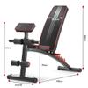 ERoomQ Weights Bench Workout Bench Dumbbell Bench Dumbbell Bench Supine Table, Multifunction Dumbbell Bench, Adjustable Weight Bench Gym Exercise Bench, Black, B view 4