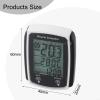 Cycling Bike Computer, Odometer Digital LCD Display, Wired Bike Computer, Speed Odometer with Backlight, Cycling Bike Accessories(White) view 2