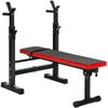 ERoomQ Folding Dumbbell Bench Fitness Adjustable Folding Fitness Barbell Rack & Weight Bench Set for Home Gym, Fitness Squat Rack Racks Stands, Strength Training w/Incline & Decline Capability view 2