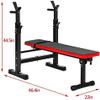 ERoomQ Folding Dumbbell Bench Fitness Adjustable Folding Fitness Barbell Rack & Weight Bench Set for Home Gym, Fitness Squat Rack Racks Stands, Strength Training w/Incline & Decline Capability view 4