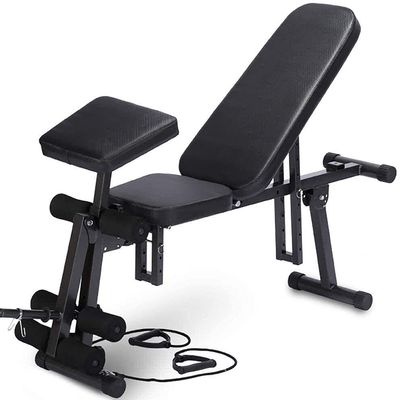 ERoomQ Weight Bench Dumbbell Weight Lifting Adjustable Weight Bench Sit-ups Fitness Equipment, Adjustable Supine Board, Home Multifunction Folding Dumbbell Bench Men and Wo