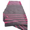 Cotton Yoga Mat - Eco-Friendly Hand-Woven Rug - Non Slip & Thick (24x72x5mm) for Everyday Fitness at Home - Comfortable Extra-Long (Gey-Pink) view 1