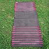 Cotton Yoga Mat - Eco-Friendly Hand-Woven Rug - Non Slip & Thick (24x72x5mm) for Everyday Fitness at Home - Comfortable Extra-Long (Gey-Pink) view 2