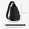 WATERFLY Small Crossbody Sling Backpack: Fashion Chest Crossbody Bag for Women Men Anti Theft Stylish Casual Daypack Trendy Travel Bags-Black view 3