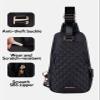 WATERFLY Small Crossbody Sling Backpack: Fashion Chest Crossbody Bag for Women Men Anti Theft Stylish Casual Daypack Trendy Travel Bags-Black view 4
