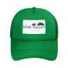 Flag of Star Valley, Arizona Baseball Cap Women Men Hat Adjustable Mesh Cap Outdoors Sun Hat Green view 2