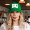 Flag of Star Valley, Arizona Baseball Cap Women Men Hat Adjustable Mesh Cap Outdoors Sun Hat Green view 3