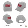 Desert Cactus Indiana University Baseball Hat Hoosiers Bloomington Brimmed Embroidered Hats Cap Adjustable Cloth Strap Adult (Style O1) Gray view 3