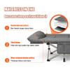 CULGC Folding Outdoor Camping Bed with 3D Memory Headrest and Storage Bag, Baby Bed with Integrated Mattress, Portable Heavy Duty Adult Single Leisure Travel Bed (Green) view 4