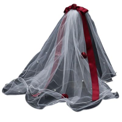 Bowknot Tulle Marriage Bridal Veil With Fix Hair Clip For Marriage Christmas Celebration Party Accessories