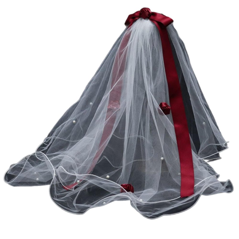 Bowknot Tulle Marriage Bridal Veil With Fix Hair Clip For Marriage Christmas Celebration Party Accessories