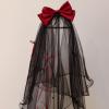 Bowknot Tulle Marriage Bridal Veil With Fix Hair Clip For Marriage Christmas Celebration Party Accessories view 4