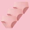 Toddler Underwear Little Girl Cotton Knit Brief, Hipster, Teen Seamless Panties Solid Color 3 Pack (Pink, 6-7 Years) view 3