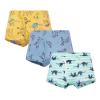 3 Pack Boys Boxer Briefs Baby Soft Cotton Toddler Underwear Children Truck Panties Various cute (Yellow, 4-5 Years) view 1