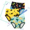 3 Pack Cotton Little Boys Underwear Baby Boys Cute Cartoon Truck Soft Boys Briefs Toddler Underwear (Yellow, 3-4 Years) view 2
