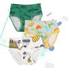 NineFit Basics 3 Pack Cotton Little Boys Underwear Baby Boys Cute Cartoon Truck Soft Boys Briefs Toddler Underwear Boys (K, 2-3 Years) view 2