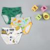 NineFit Basics 3 Pack Cotton Little Boys Underwear Baby Boys Cute Cartoon Truck Soft Boys Briefs Toddler Underwear Boys (K, 2-3 Years) view 3