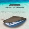 112.6" L X 78.7" W Pedal Boat Cover Large,Paddle Boat Cover 600D Paddle Board Covers for Outdoor Storage Waterproof Sun Dustproof Pedal Board Protector fits 3 or 5 Person Pedal Boat(Brown) view 3